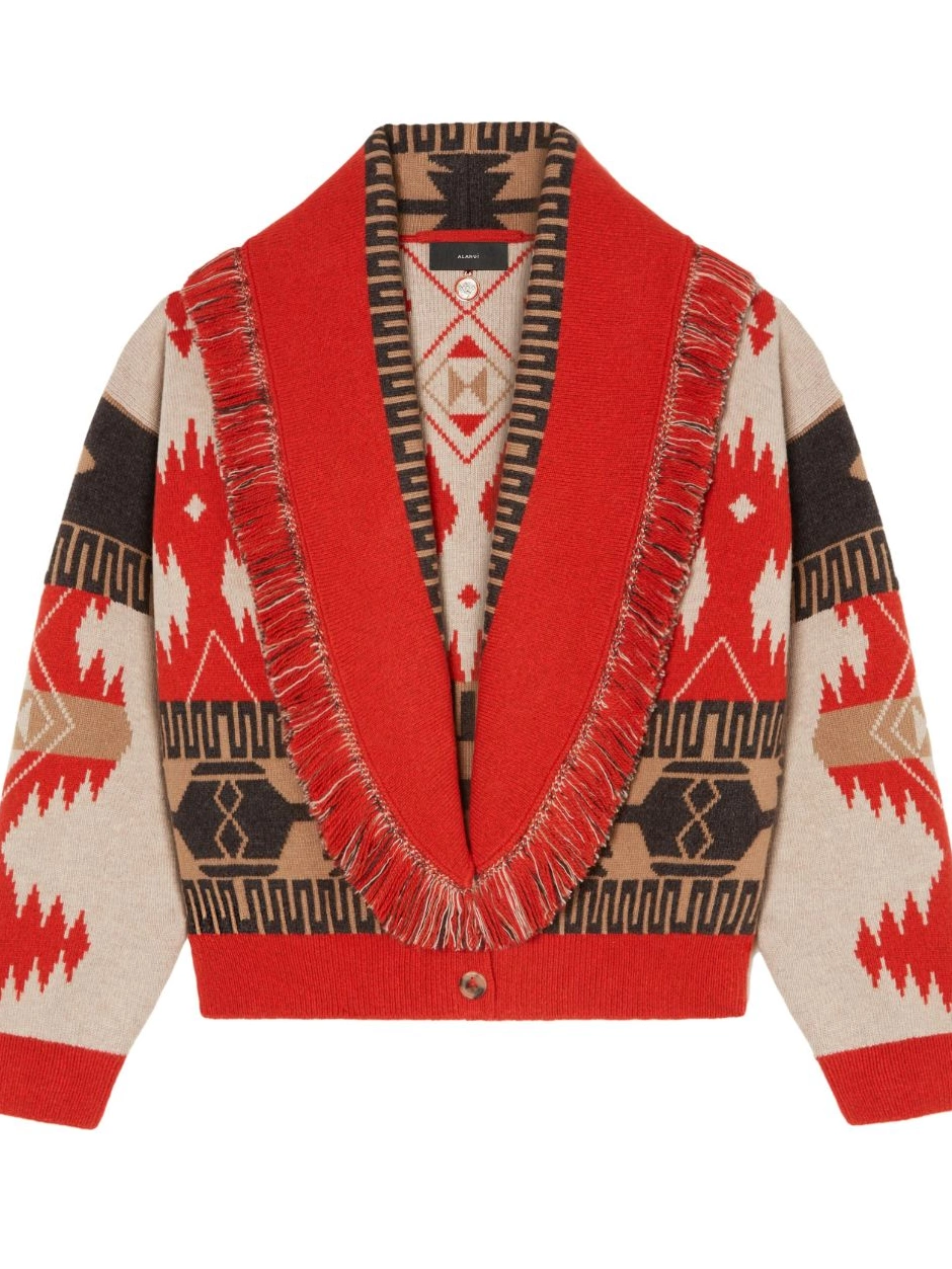 Affordable Alanui Women bomber cardigan jacquard Icon 0707